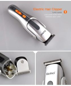 Kemei KM-680A Rechargeable Professional 8 in 1 Cordless Hair Beard Trimmer Clipper for Men