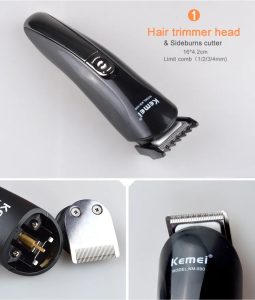 Kemei km 500 (8 In 1) Professional Rechargeable Hair Clipper Grooming Kit 