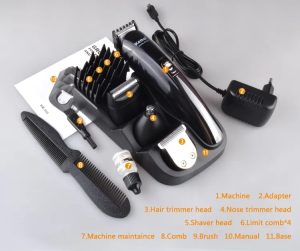 Kemei km 500 (8 In 1) Professional Rechargeable Hair Clipper Grooming Kit 